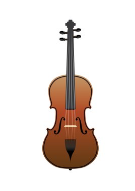 Vector violin illustration clipart