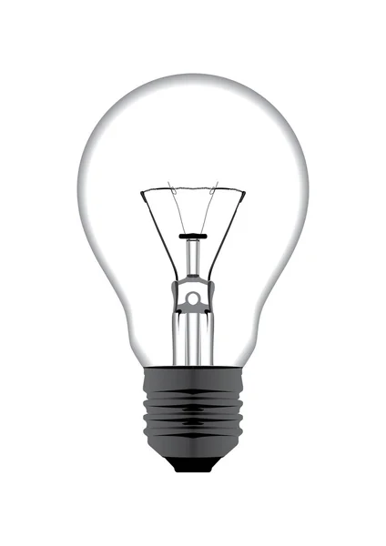 stock vector Realistic light bulb isolated on white