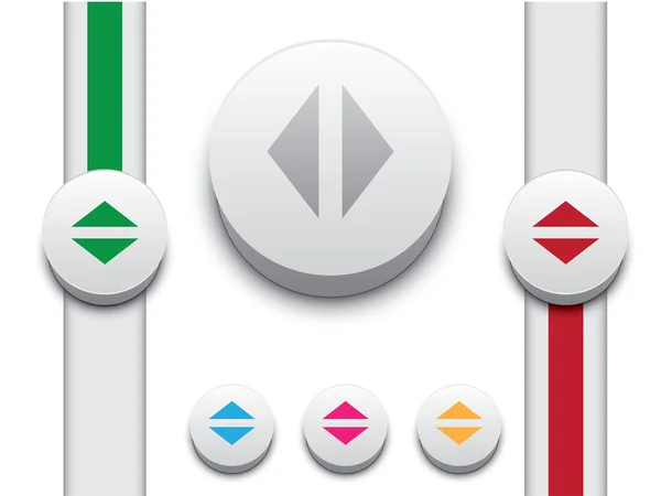Conjunto de ícone de botão — Vetor de Stock