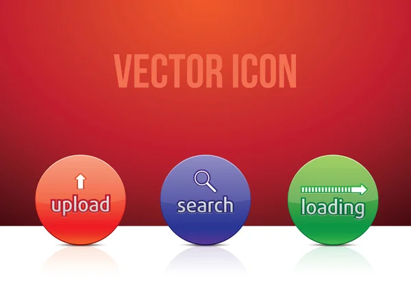 Vector icono de color conjunto — Archivo Imágenes Vectoriales