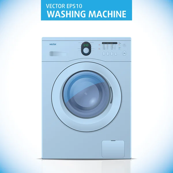 Máquina de lavar roupa fechada. Vetor —  Vetores de Stock