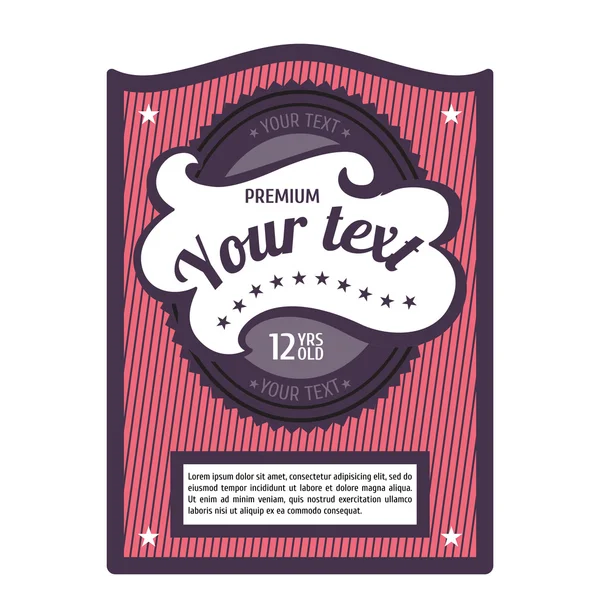 Create your own bottle labels — Stock Vector