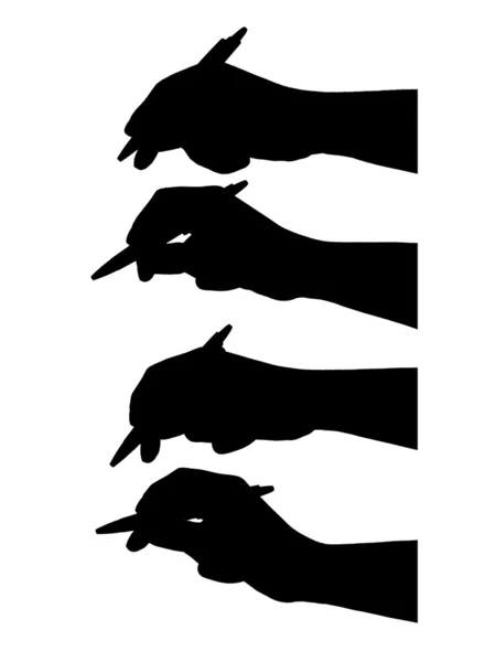 Hands silhouette — Stock Photo, Image
