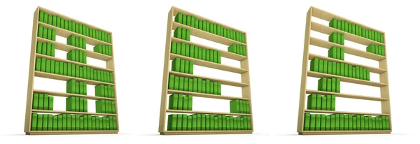 Bücherschrank-Alphabet — Stockfoto
