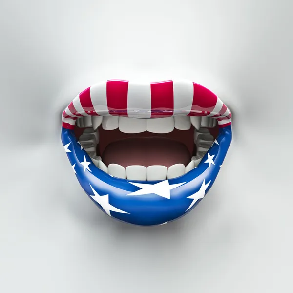 USA lips — Stock Photo, Image