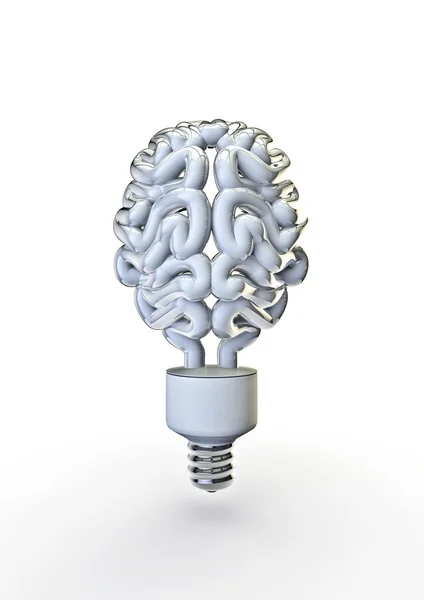 Energiesparlampen-Gehirn — Stockfoto
