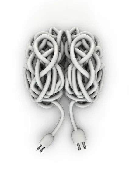 Wire brain — Stock Photo, Image