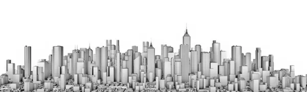 White city panorama — Stock Photo, Image