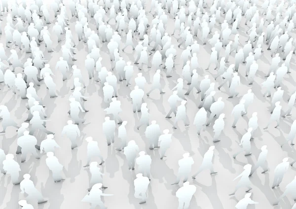 Multidão anónima — Fotografia de Stock