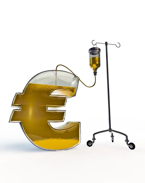 Intravenöser Euro — Stockfoto