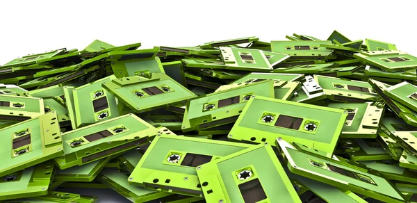 Cassette pile — Stock Photo, Image