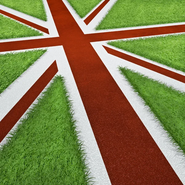 Bandiera della pista sportiva britannica — Foto Stock