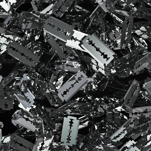 stock image Razor blades background