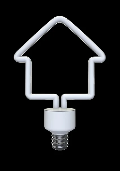 Casa lampadina di energia — Foto Stock