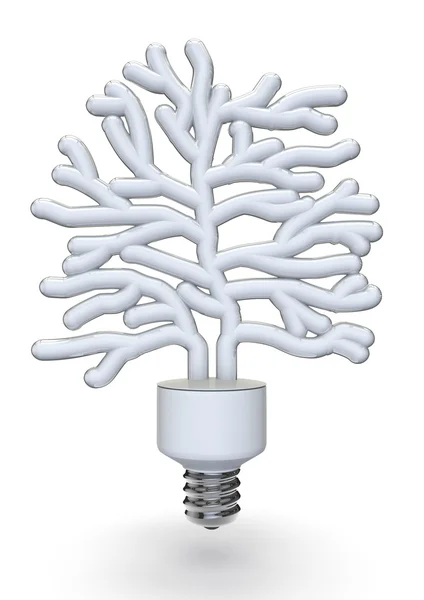 Енергія лампи дерево — стокове фото