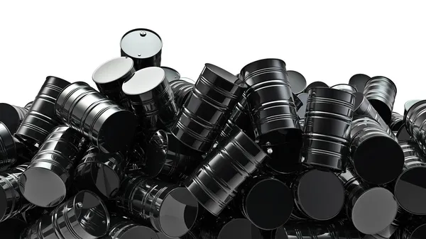 Pila de bidones de aceite —  Fotos de Stock