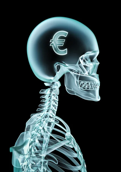 X-ray euro — Stock Photo, Image