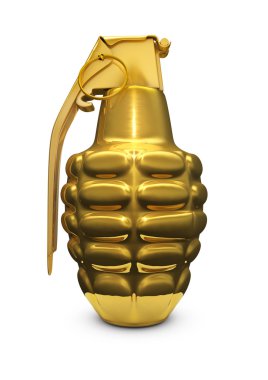 Gold grenade clipart