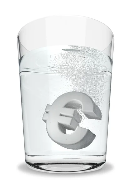 Euro maden suyu — Stok fotoğraf