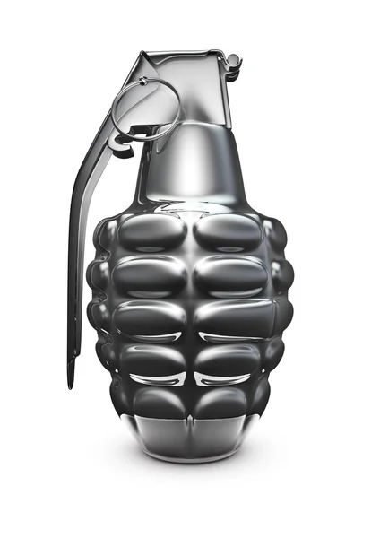 Silver grenade — Stock Photo, Image