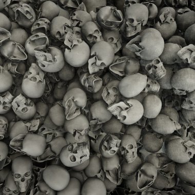 Skulls background clipart