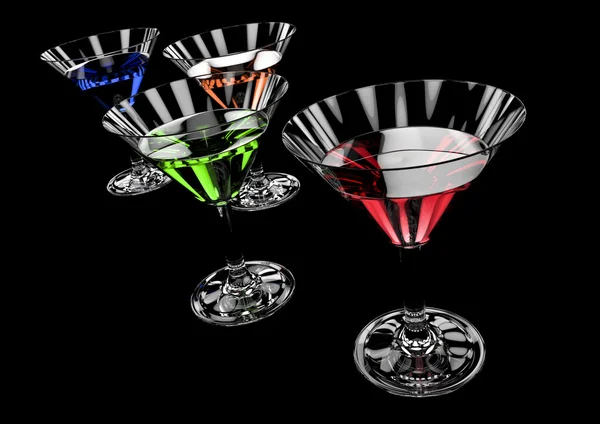 Kleurrijke cocktails — Stockfoto