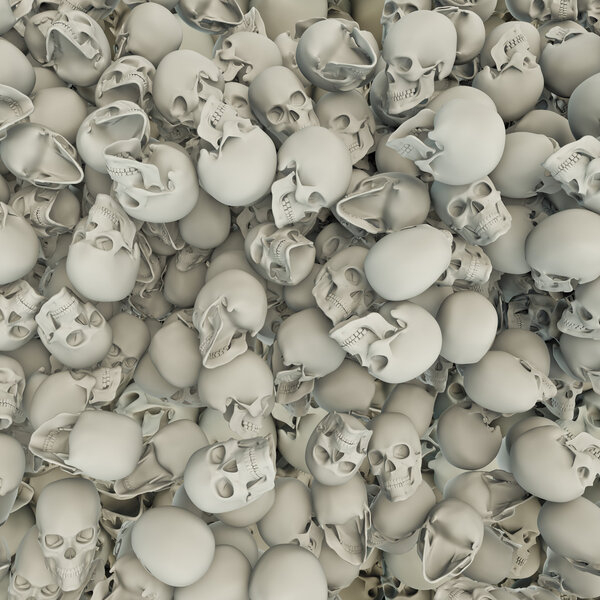 Skulls background