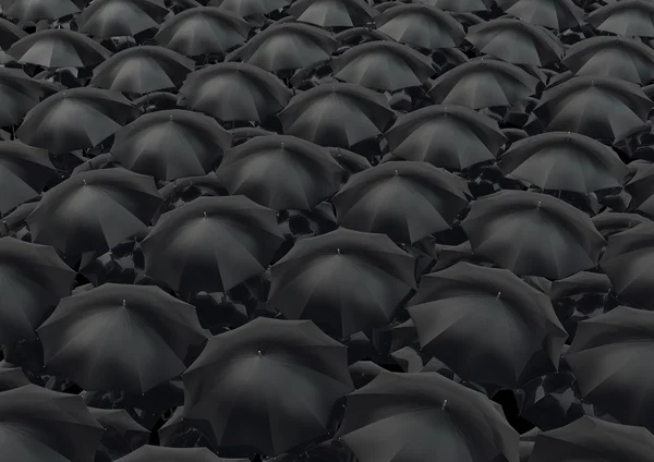 Umbrella landscape — Stock Photo, Image