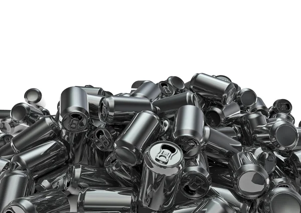 Lotes de latas pilha — Fotografia de Stock
