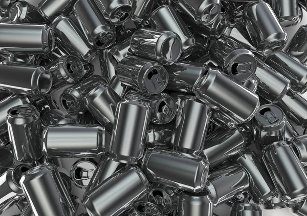 Lots of cans background — Stockfoto