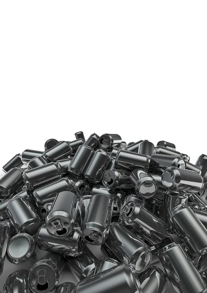 Lotes de latas pilha — Fotografia de Stock