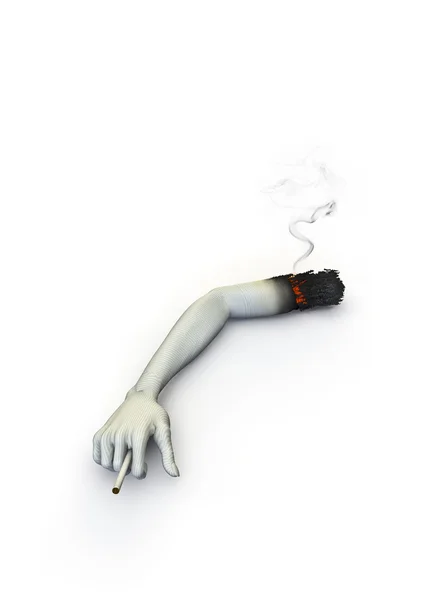 Sigaret arm — Stockfoto