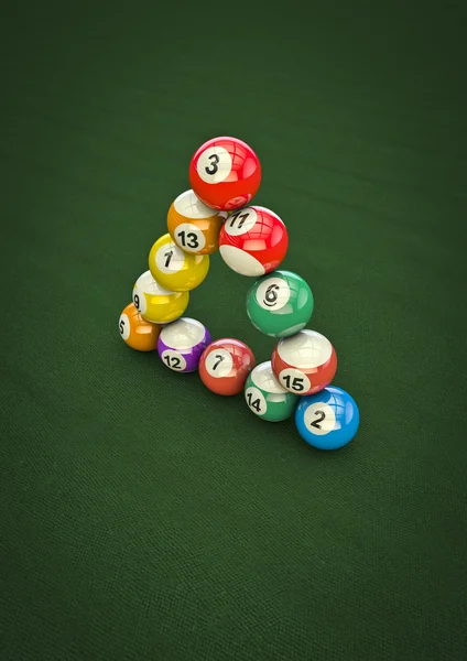 Omöjligt pool boll trick — Stockfoto
