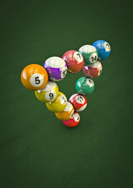 Omöjligt pool boll trick — Stockfoto
