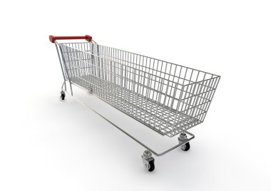 Extra large shopping trolley clipart