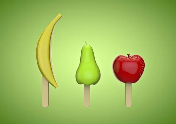 Fruit ijslollys — Stockfoto