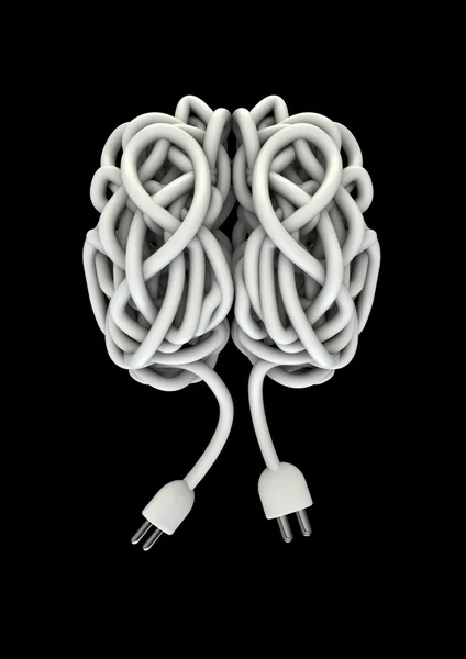 Wire brain — Stock Photo, Image