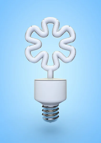 Flower energy bulb — Stock Photo, Image