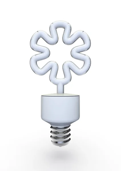 Blomma energi lampa — Stockfoto