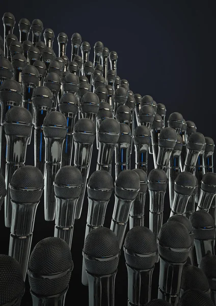 Microphone audience — Stock Photo, Image