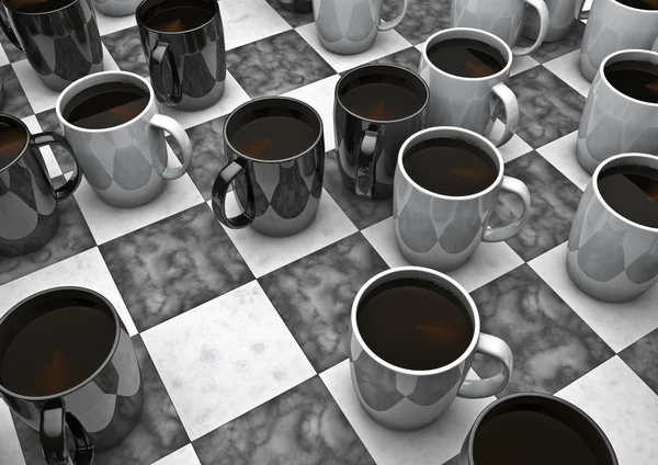 Настільна гра для кавових шашок — стокове фото