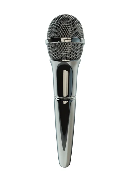 Мікрофон співачка — стокове фото