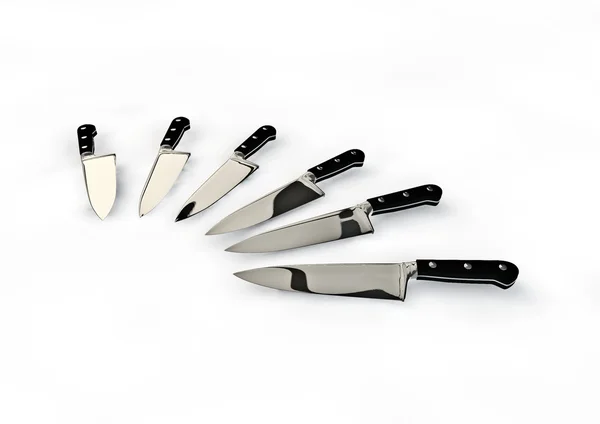 Nože šéfkuchaře — Stock fotografie