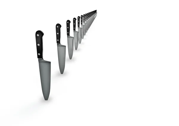 Nože šéfkuchaře — Stock fotografie
