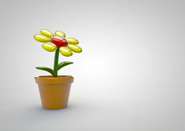 Zabawka kwiat — Zdjęcie stockowe