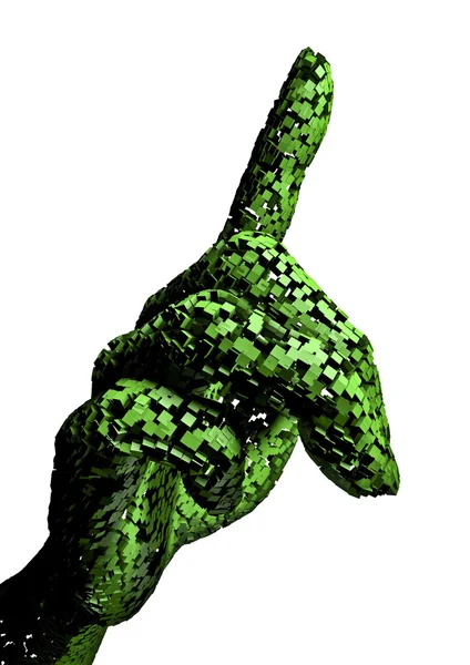 Pixel hand — Stock Photo, Image