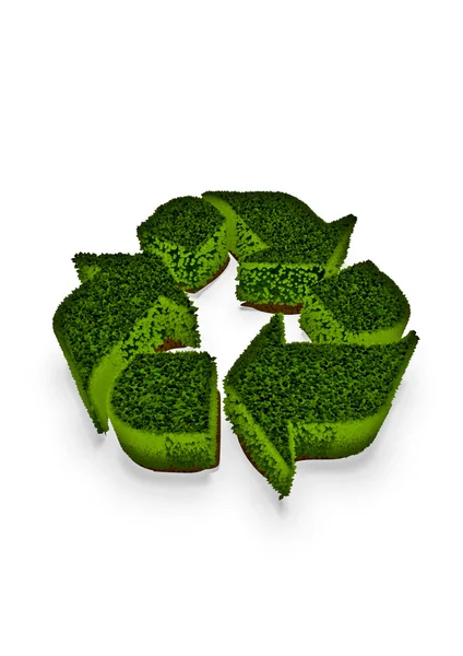 Recycle hedge — Stockfoto