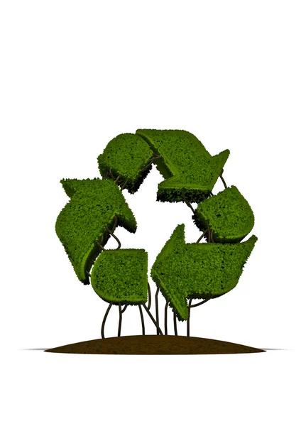 Recycle hedge — Stockfoto