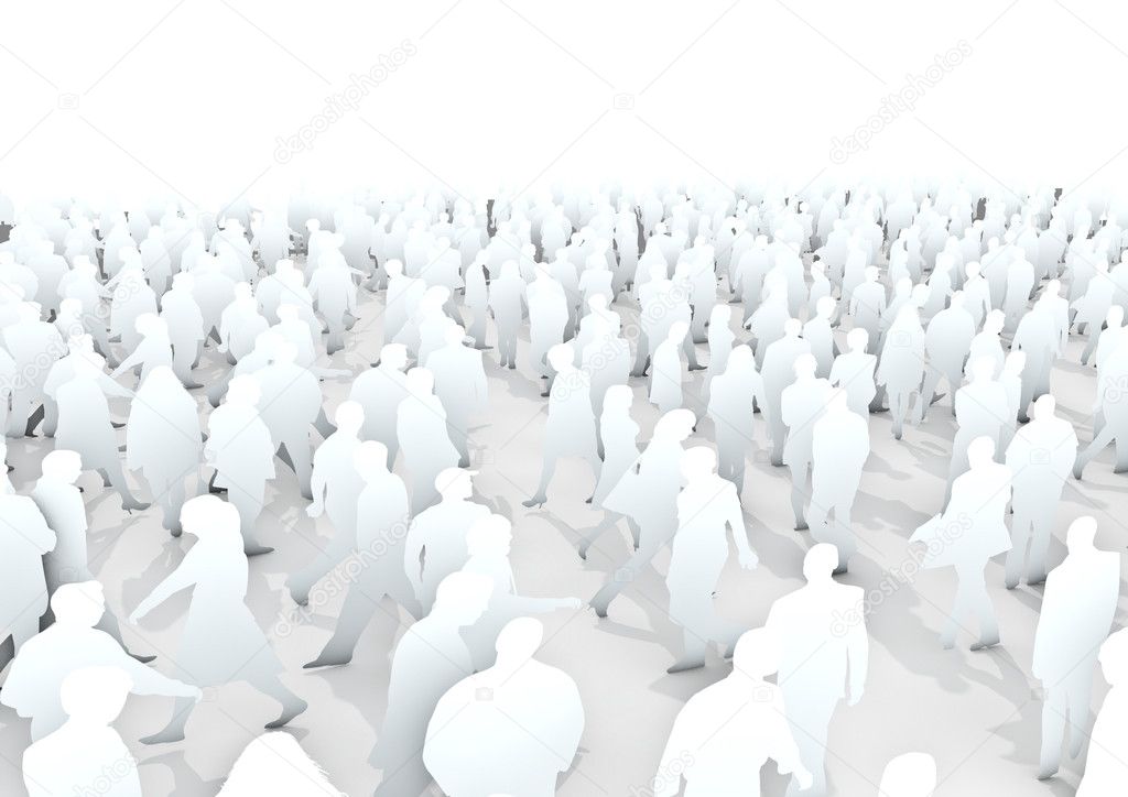 Anonymous crowd