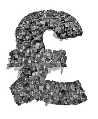 City alphabet pound clipart